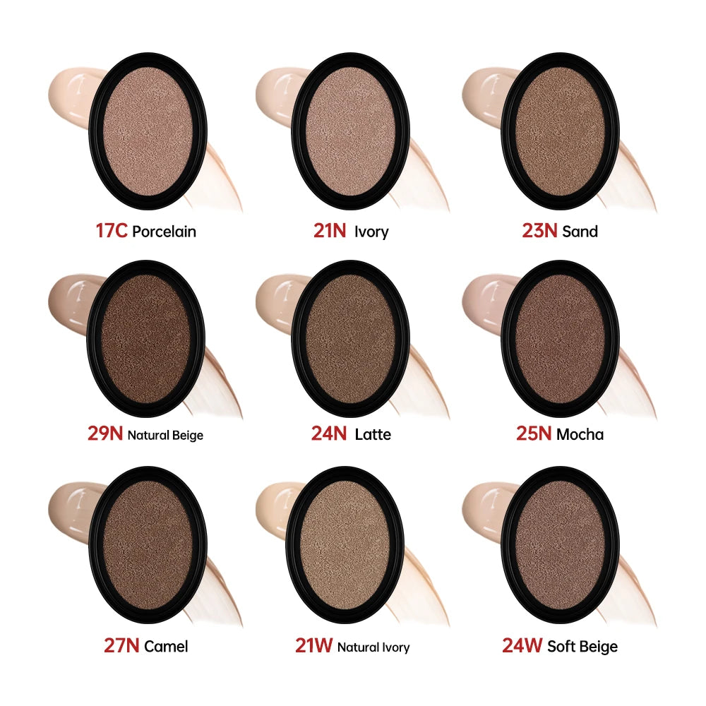 High Coverage Super Fit Cushion Foundation Refill Sunscreen Waterproof Long Lasting Makeup Bb Cream Foundation Refill Cosmetics