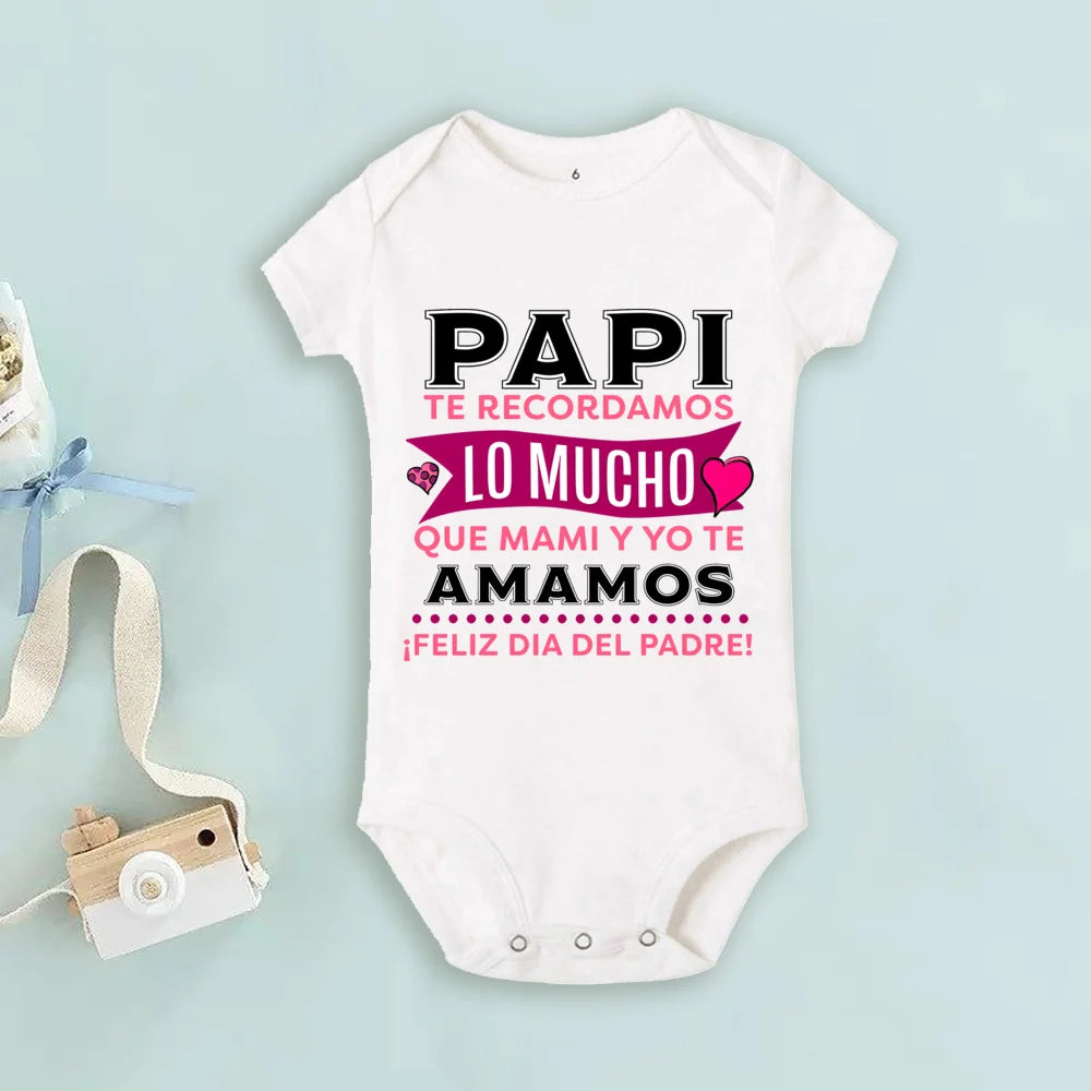 Father's Day Baby Bodysuit Becoming The Same Person As My Dad Print Infant Romper Boys Girls Clothes Fathers Day Bodysuits Gifts