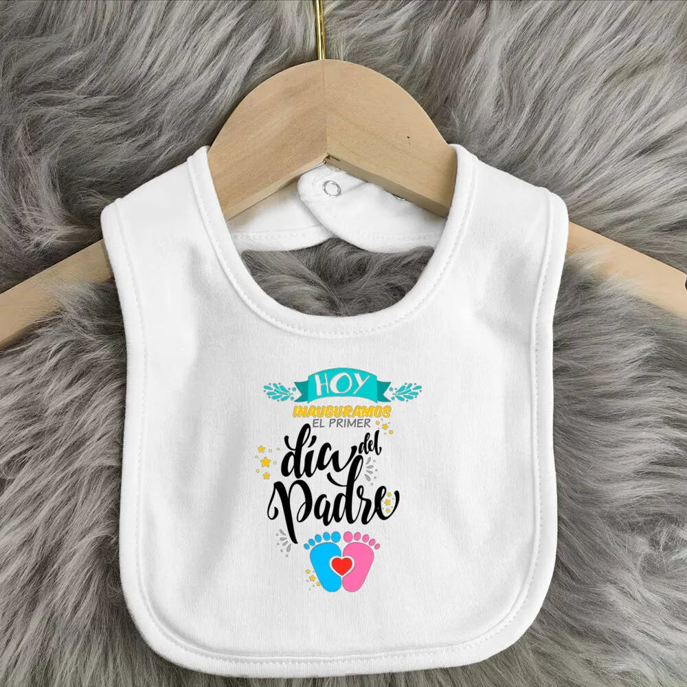 Father's Day Baby Bibs Happy Father's Day Print Infant Bib Newbron Shower Gift Boys Girls Burp Cloths Toddler Bibs Baby Stuff