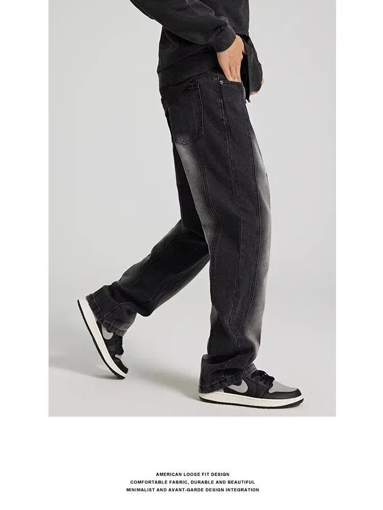 Man Pants Jeans Men Clothing Rhinestones Korean Popular Clothes Denim Shorts Korean Reviews Many Men's Clothes Y2k Baggy