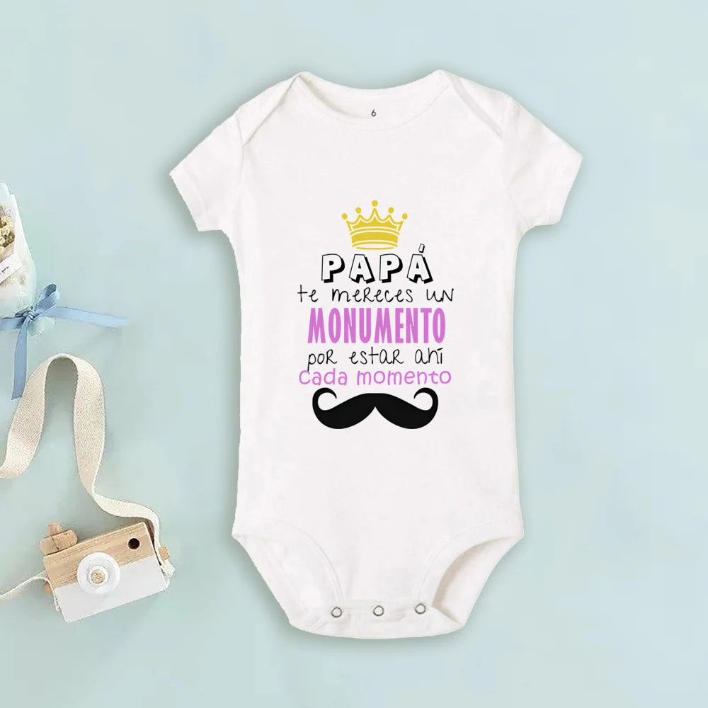 Father's Day Baby Bodysuit Becoming The Same Person As My Dad Print Infant Romper Boys Girls Clothes Fathers Day Bodysuits Gifts