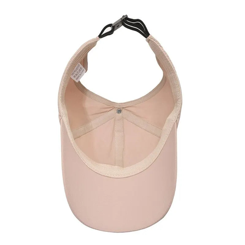 Summer New Ponytail Quick-Drying Sunscreen Hat Fisherman Hat Women Shade Cap Uv Protection Soft Top Hat