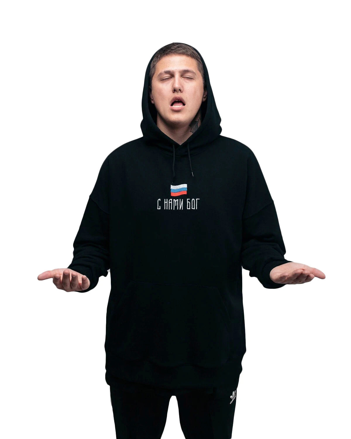 Harajuku Oversized Streetwear Pullover Men's Hoodies God with us Graphic Print Hooded Sweatshirt Hip Hop Aesthetic Tops Goth Y2k