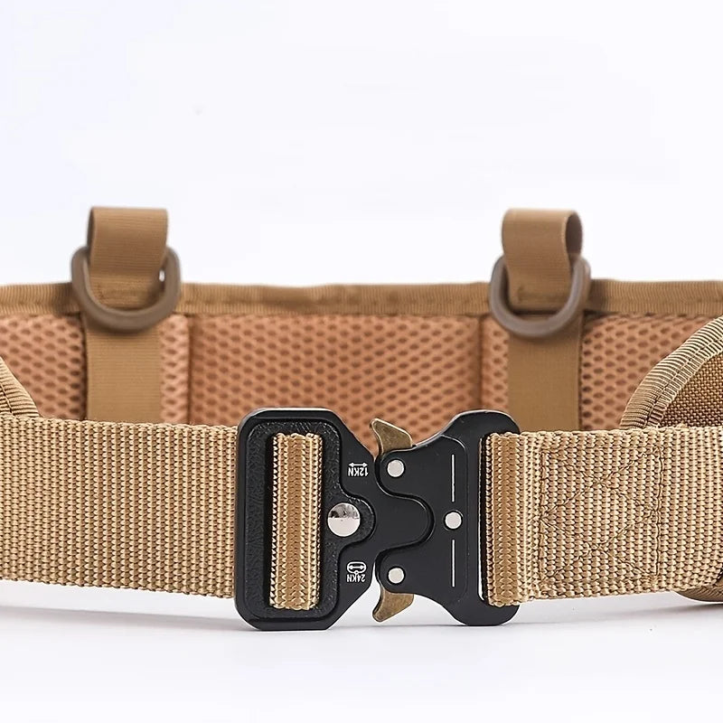 Men's Belt Outdoor Hunting Tactical Belt Multi-Function Buckle Nylon Belt High Quality Outdoors Sport Canvas Belt Neutral Girdle