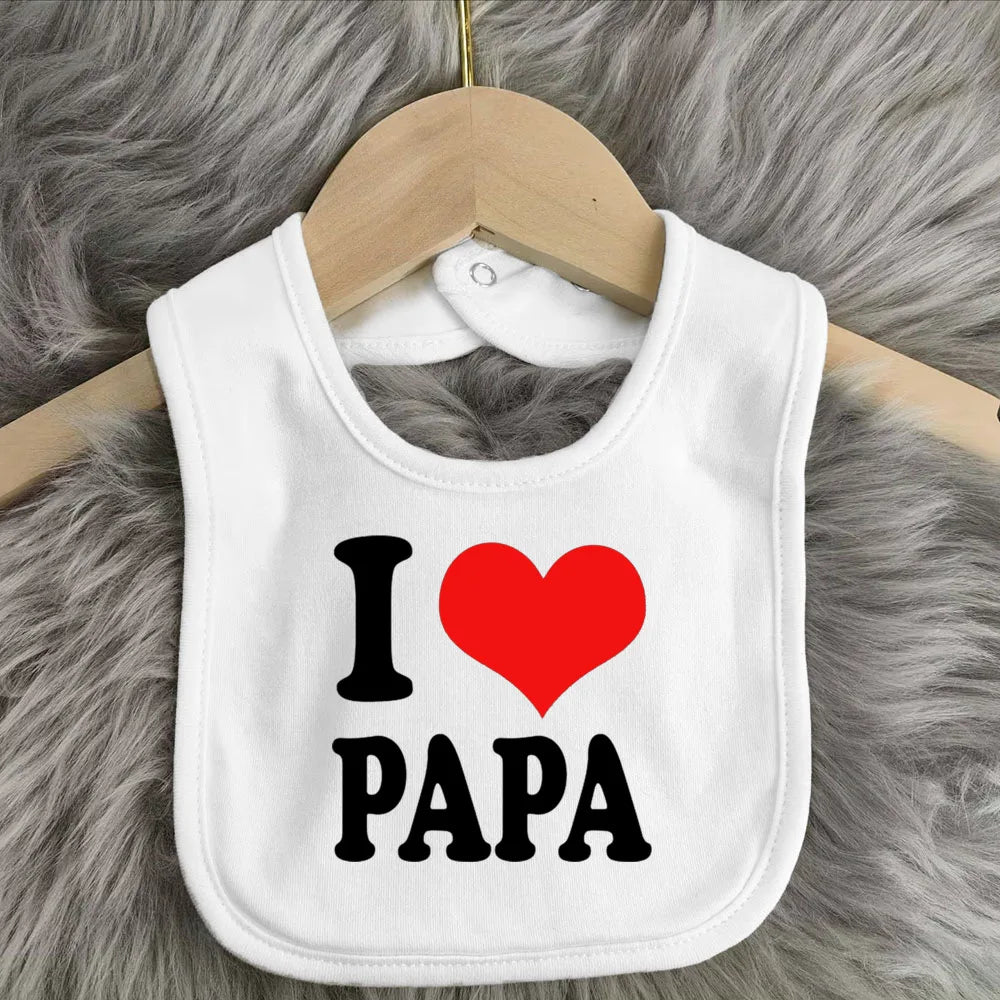 Father's Day Baby Bibs Happy Father's Day Print Infant Bib Newbron Shower Gift Boys Girls Burp Cloths Toddler Bibs Baby Stuff