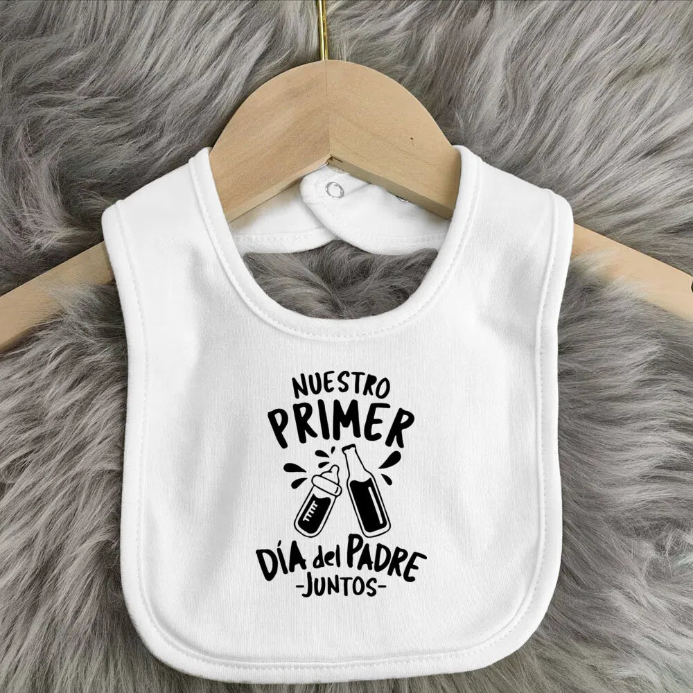 Father's Day Baby Bibs Happy Father's Day Print Infant Bib Newbron Shower Gift Boys Girls Burp Cloths Toddler Bibs Baby Stuff