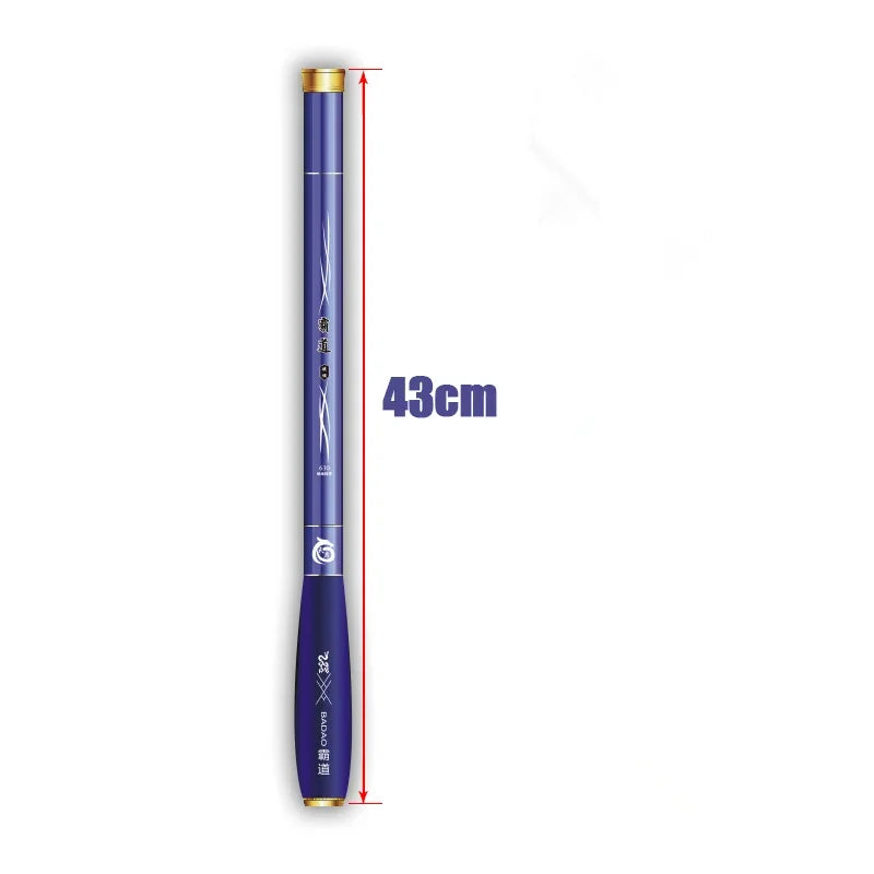 New carbon drill fishing rod with reduced size of 43CM hard fishing 1.8m-6.3m freshwater fishing rod accessories, outdoor tools