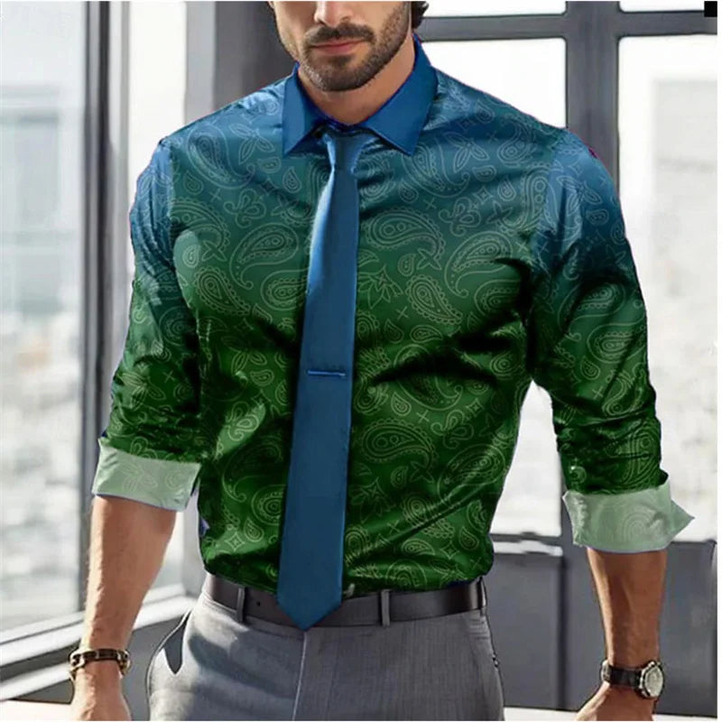 Large Size Men's Casual Shirt Business Summer Spring Autumn Lapel Long Sleeve 12 Colors S-5XL Fast Shipping 2024 Men's Shirt