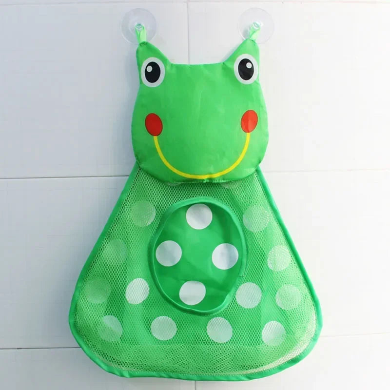 Baby Bath Toys Organizer Quick Dry Toddlers Mesh Net Bag for Bathroom Toy Storage Cartoon Shape Sand Beach Toys Storage Holder