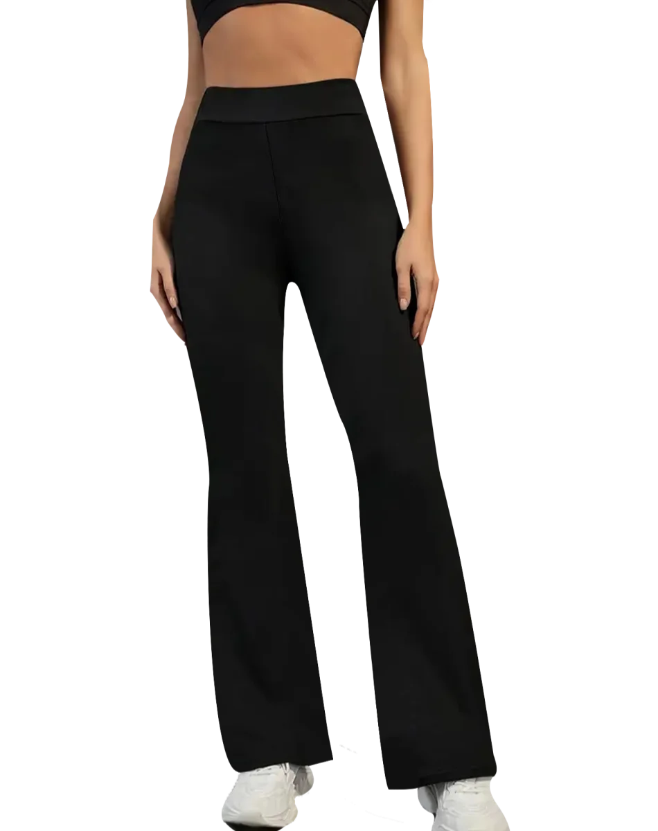 Sexy slim fit flared pants with cross waisted leggings for women, seamless gym running, cycling, knitting, yoga, stretch, hip li