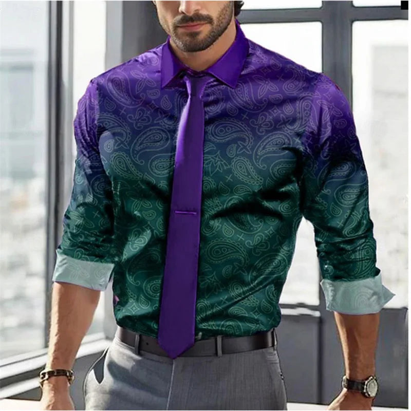 Large Size Men's Casual Shirt Business Summer Spring Autumn Lapel Long Sleeve 12 Colors S-5XL Fast Shipping 2024 Men's Shirt