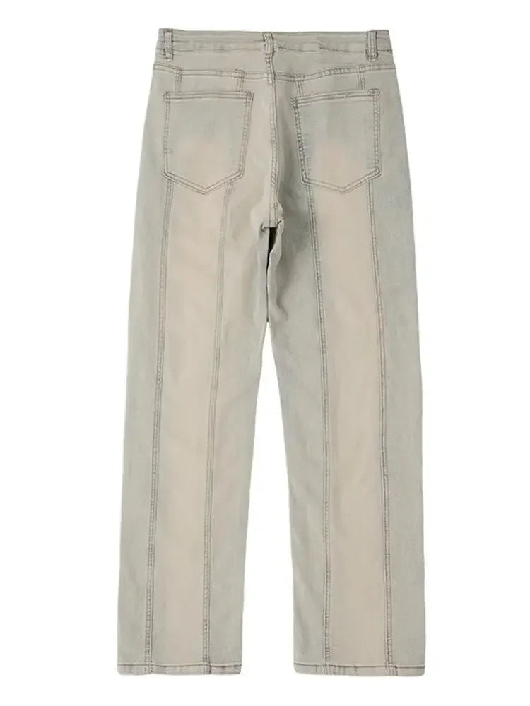 Man Pants Jeans Men Clothing Rhinestones Korean Popular Clothes Denim Shorts Korean Reviews Many Men's Clothes Y2k Baggy