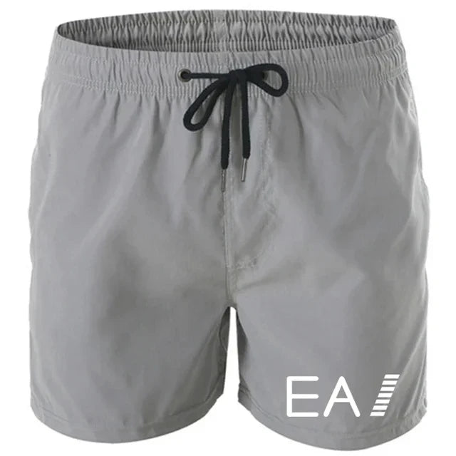 2024 summer beach shorts men's quick-drying casual shorts men's shorts drawstring pocket surf beach summer new style