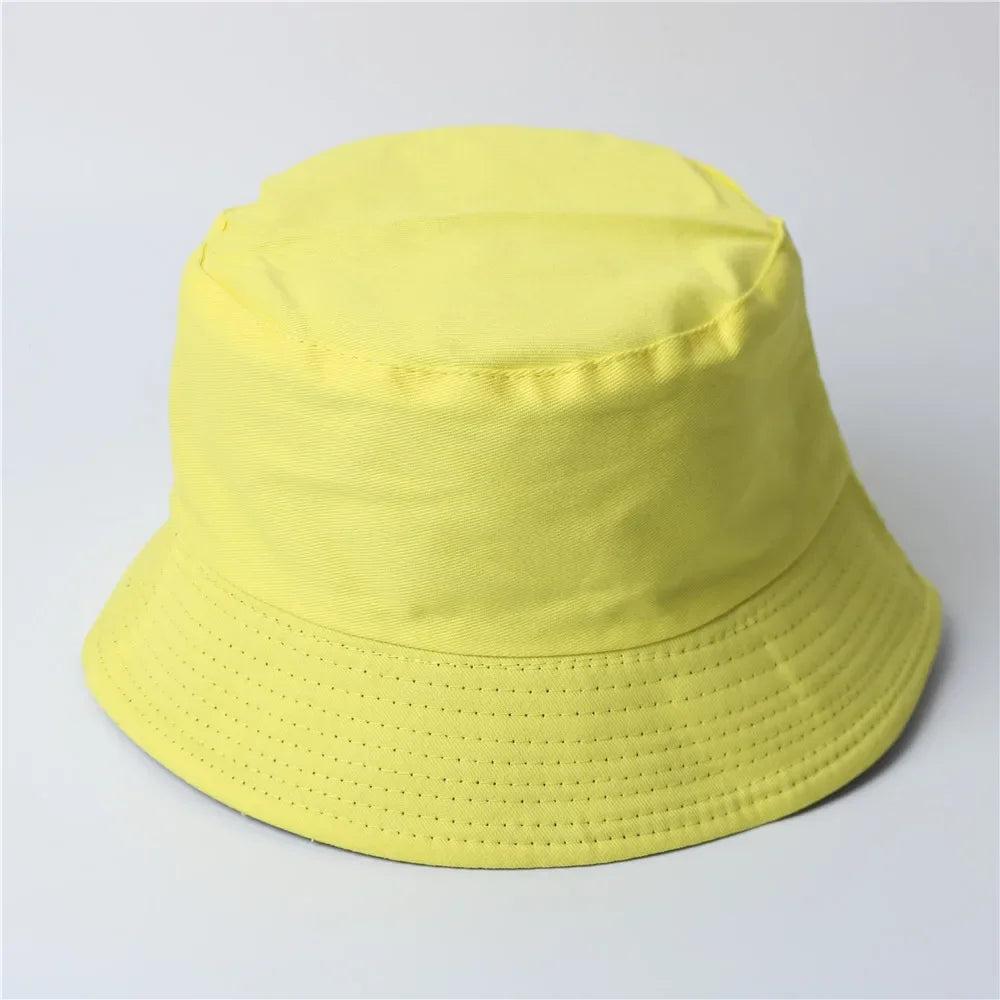 Fluorescent Bucket Hat Women Spring and Summer Fashion Green Sunscreen Shade Street Wash Basin Hat All-match Men's Caps Panama
