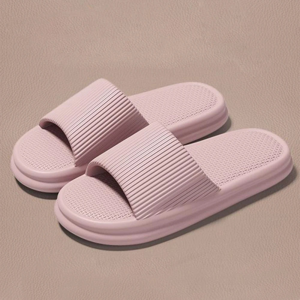 ZHIDA Thick Platform Cloud Slippers EVA Soft Sole Pillow Slides Summer Beach Flip Flops Women Non Slip Bathroom Home Slippers