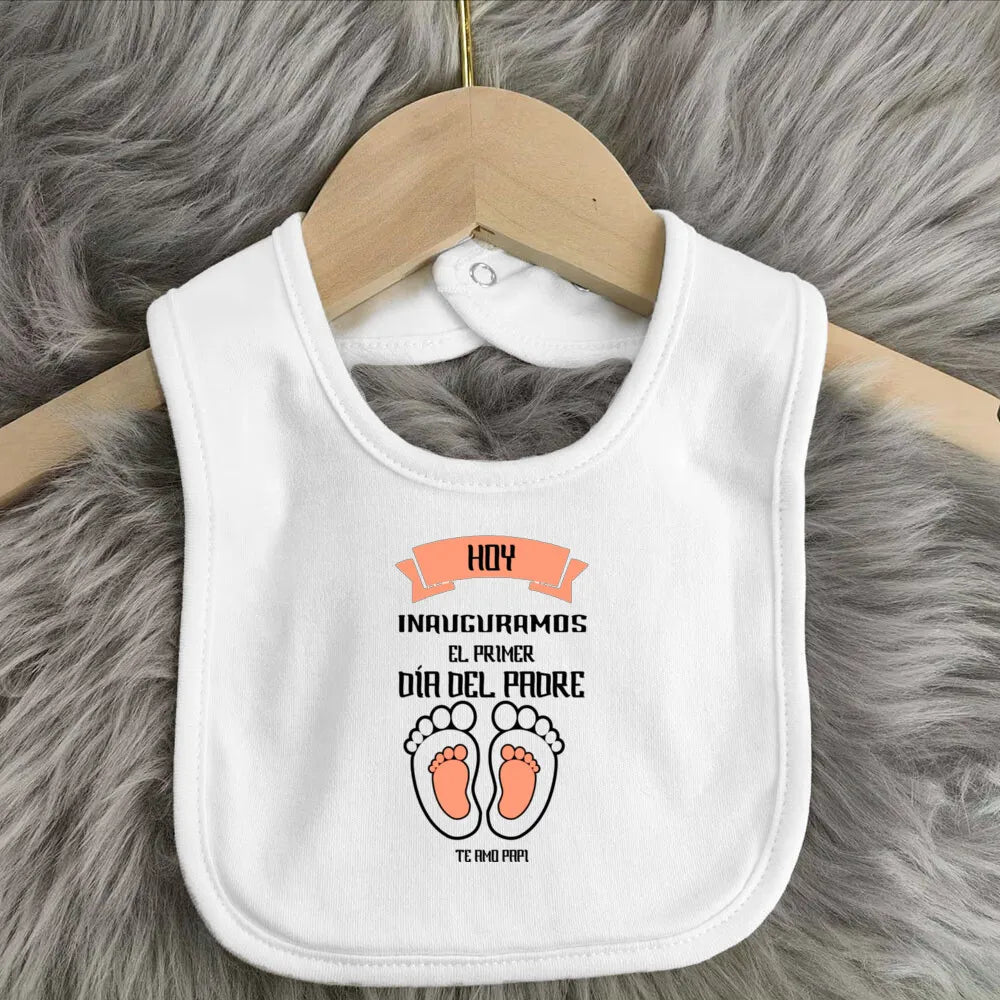 Father's Day Baby Bibs Happy Father's Day Print Infant Bib Newbron Shower Gift Boys Girls Burp Cloths Toddler Bibs Baby Stuff