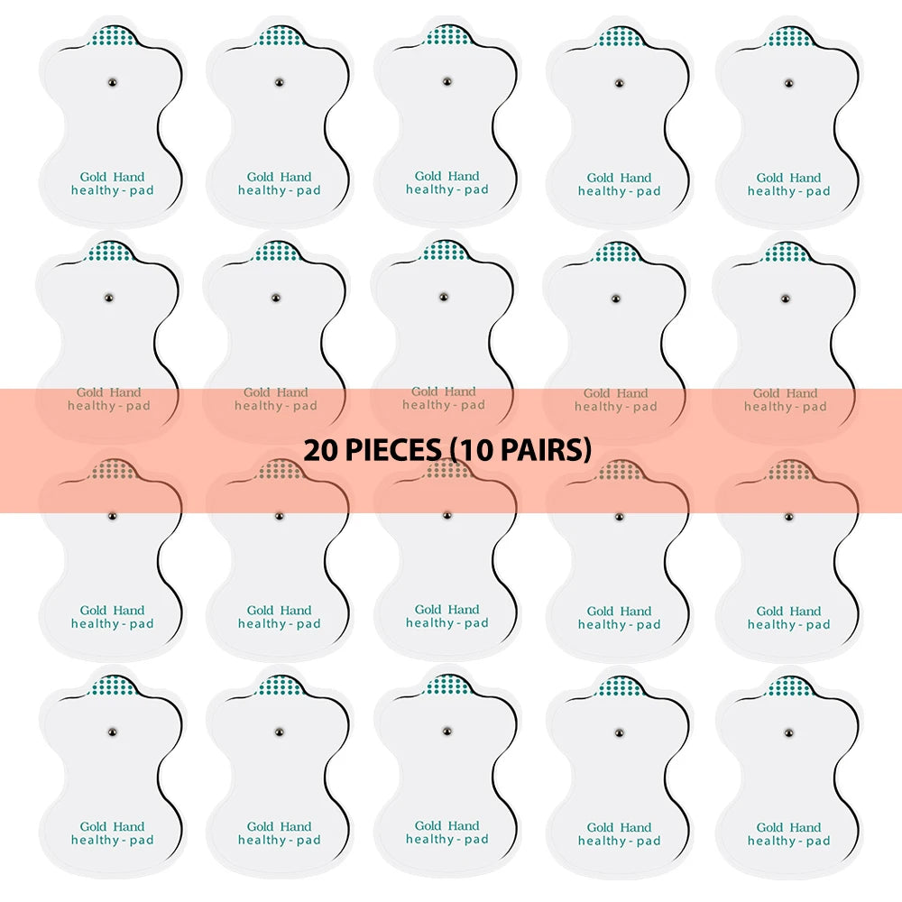 8 Modes EMS Electric Muscle Stimulator Tens Unit Machine with Hand Foot Massage Electrostimulator Pulse Massager for Body 8 Pads