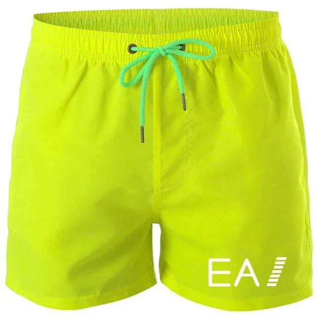 2024 summer beach shorts men's quick-drying casual shorts men's shorts drawstring pocket surf beach summer new style