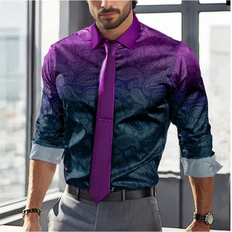 Large Size Men's Casual Shirt Business Summer Spring Autumn Lapel Long Sleeve 12 Colors S-5XL Fast Shipping 2024 Men's Shirt
