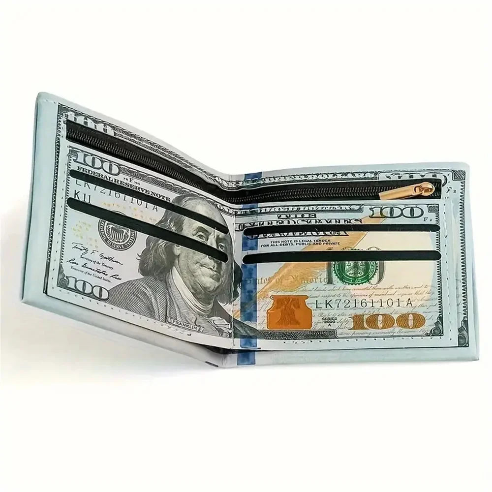 Dollar Wallet, Men's And Women's Slim Wallet, Credit Card Holder Wallet, PU Leather Wallet, Father's Day, Birthday Gift