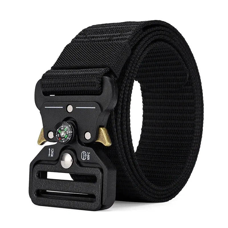 Men's Belt Outdoor Multi Function Compass Belt High Quality Canvas For Nylon Male Luxury Belts Women's Sports Jeans Neutral Belt
