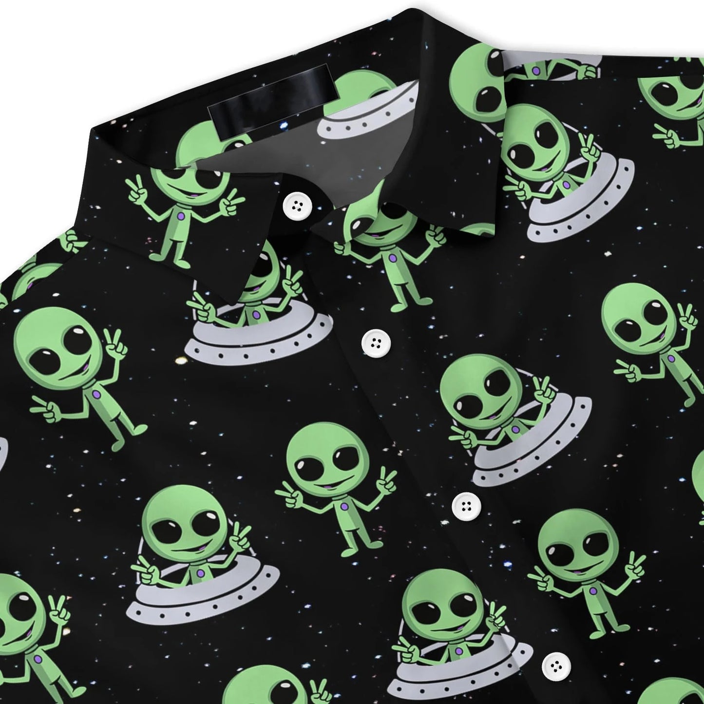 Funny Alien Graphic Shirts Oversized Men's Shirt 3d Printed Pattern Male Clothing Casual Lapel Tops Button Summer Apparel