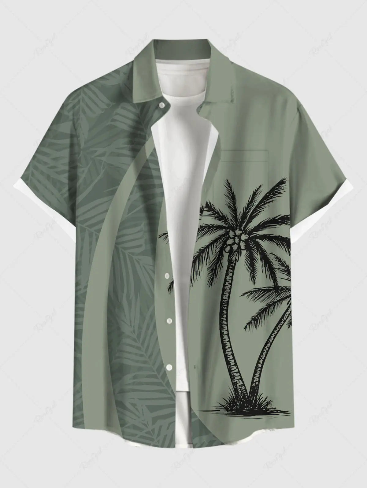 Summer Plus Size Men's Shirts 3D Print Hawaiian Shirts Button Up Beach Vacation Shirts Short Sleeve Shirt Casual Shirts For Men
