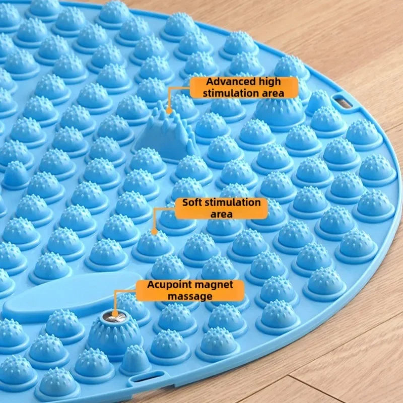 2024 New Finger Pressure Board Foot Massage Pad Foot Step Through The Meridian Jogging Massage Pad Fitness Pedal