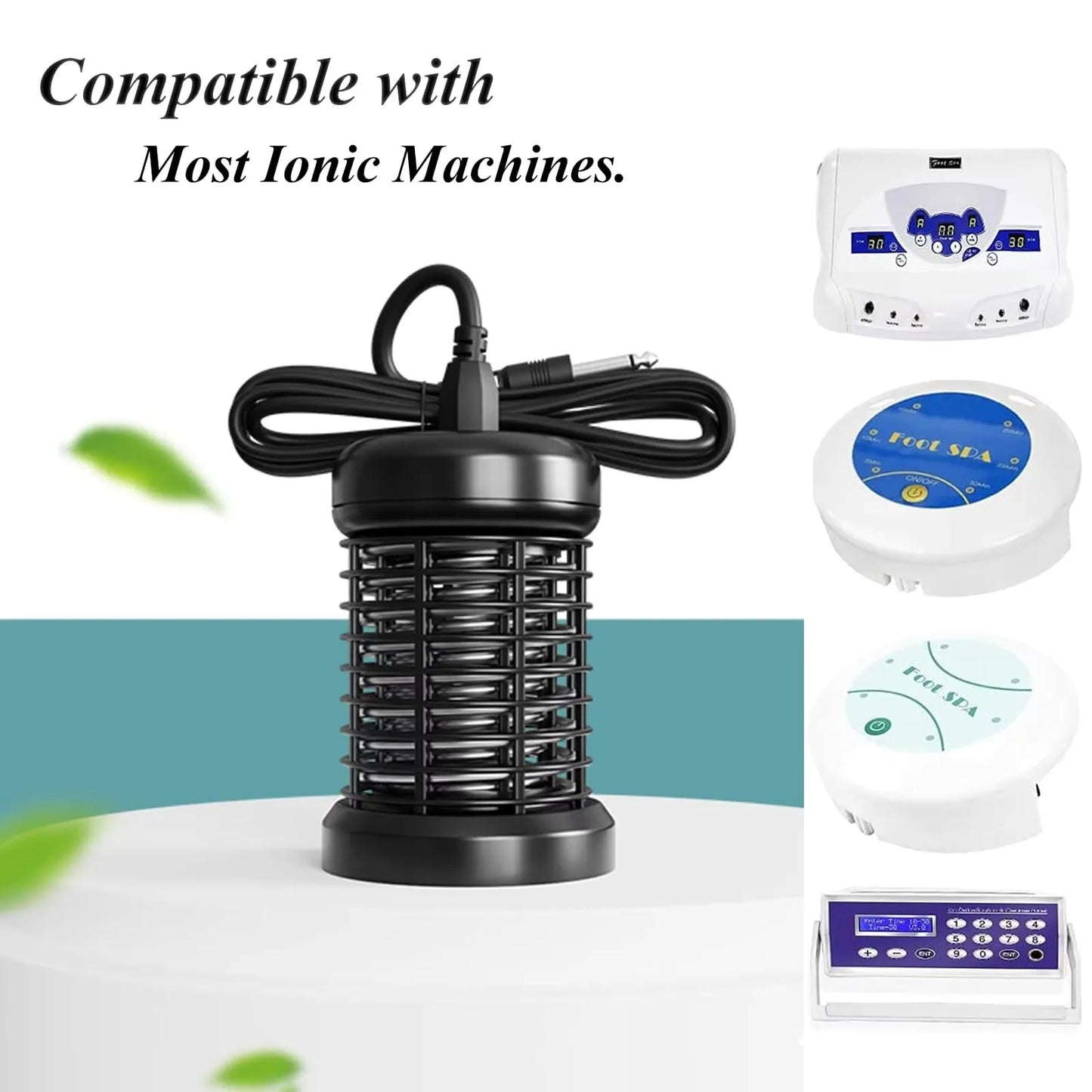 1/4/6PCS Stainless Steel Foot Detox Ion Array Hydrotherapy Machines Ion Clean Massage Foot Water Cell Foot Bath Purification