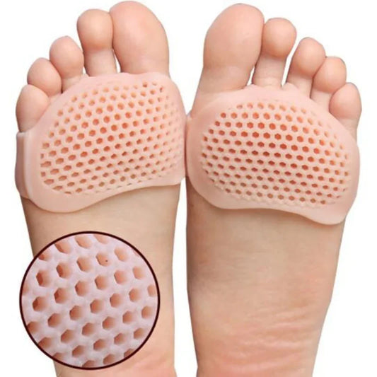1Pair Silicone Metatarsal Pads Toe Separator Pain Relief Foot Pads Orthotics Foot Massage Insoles Forefoot Socks Foot Care Tool