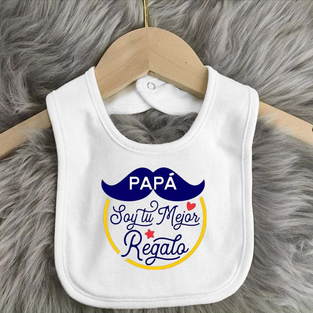 Father's Day Baby Bibs Happy Father's Day Print Infant Bib Newbron Shower Gift Boys Girls Burp Cloths Toddler Bibs Baby Stuff