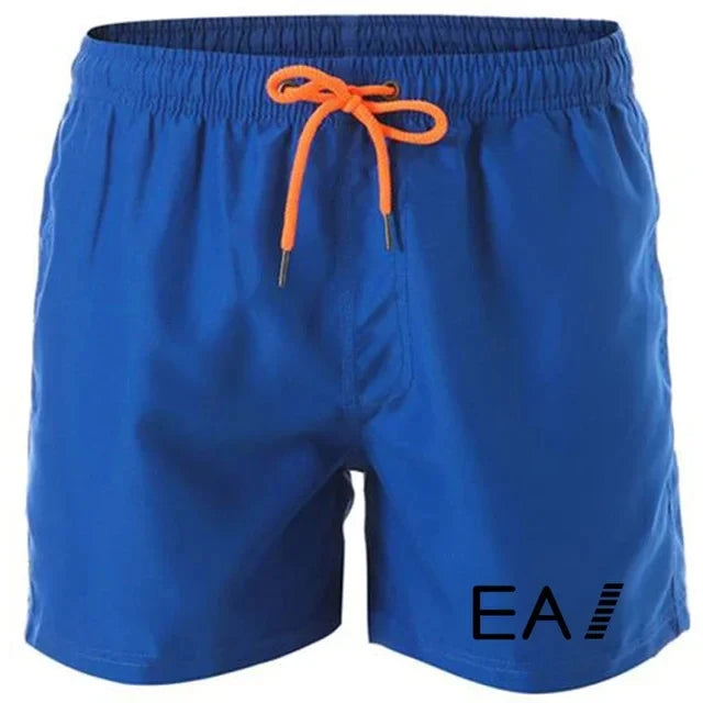 2024 summer beach shorts men's quick-drying casual shorts men's shorts drawstring pocket surf beach summer new style