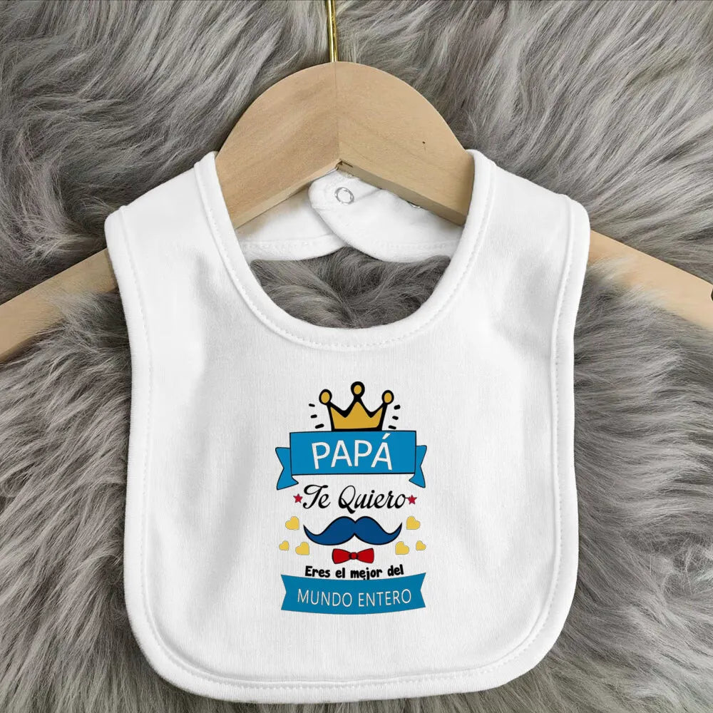 Father's Day Baby Bibs Happy Father's Day Print Infant Bib Newbron Shower Gift Boys Girls Burp Cloths Toddler Bibs Baby Stuff