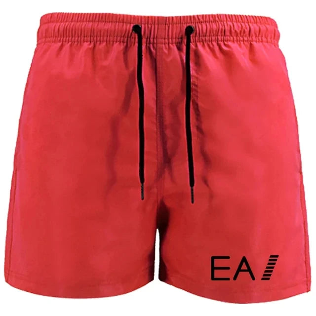 2024 summer beach shorts men's quick-drying casual shorts men's shorts drawstring pocket surf beach summer new style