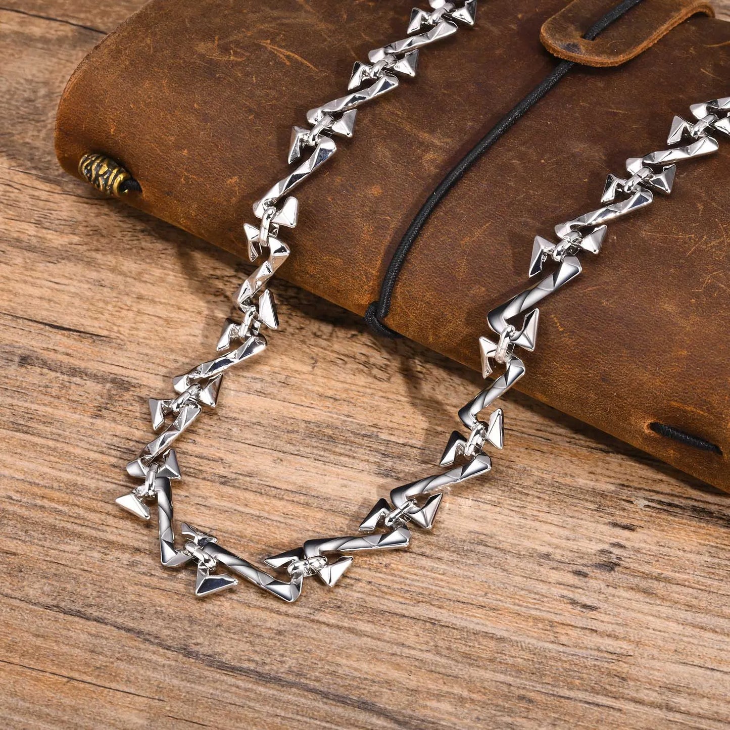 Mprainbow Mens Letter Z Shaped Chain Necklaces for Boys,Valentine's Father's Day Birthday Party Gifts for Him Jewelry