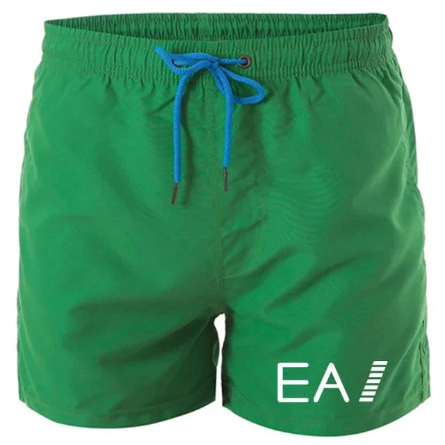 2024 summer beach shorts men's quick-drying casual shorts men's shorts drawstring pocket surf beach summer new style