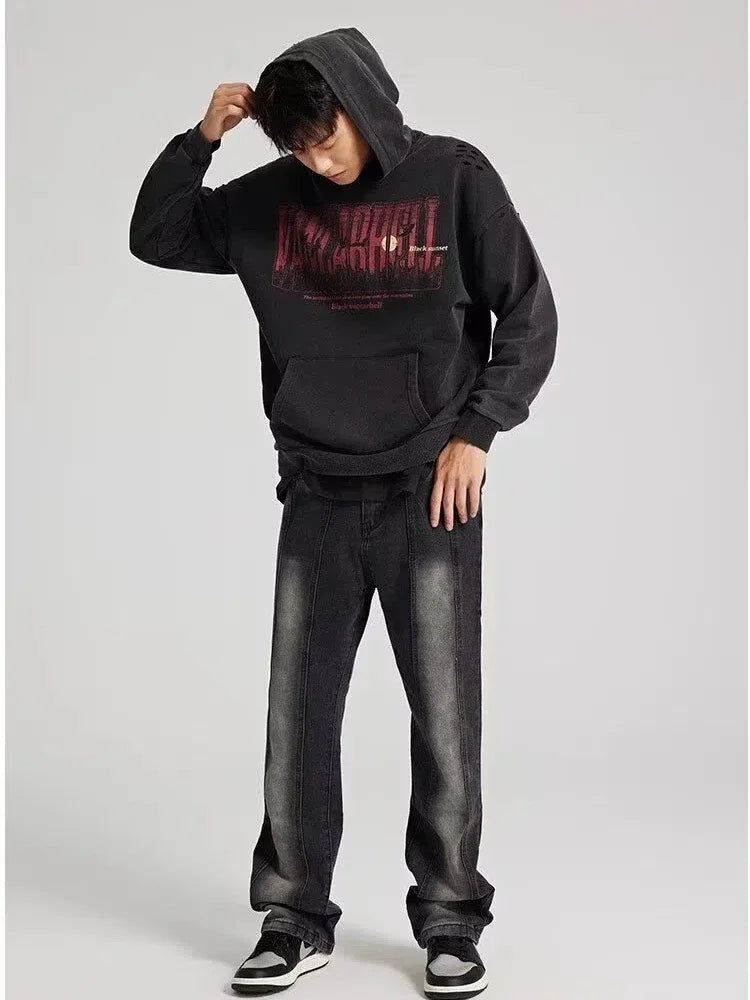 Man Pants Jeans Men Clothing Rhinestones Korean Popular Clothes Denim Shorts Korean Reviews Many Men's Clothes Y2k Baggy