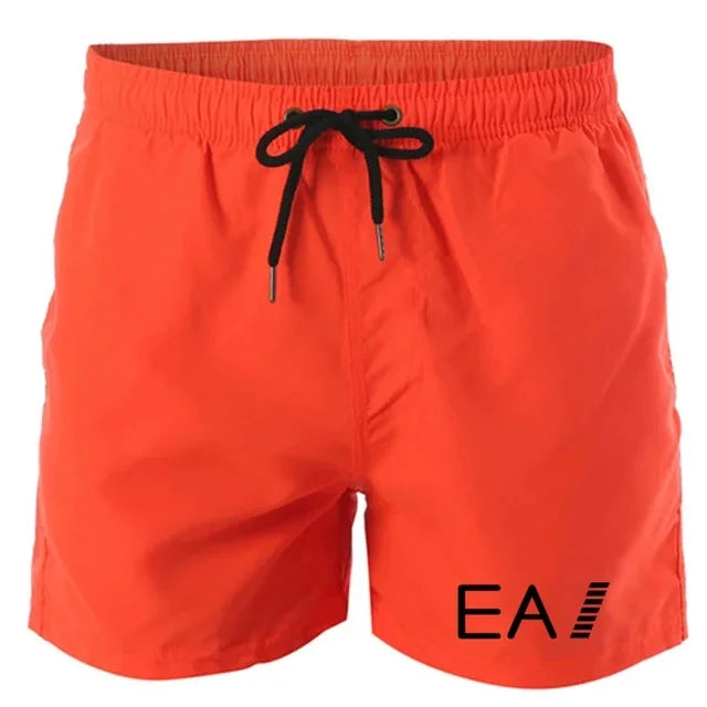 2024 summer beach shorts men's quick-drying casual shorts men's shorts drawstring pocket surf beach summer new style