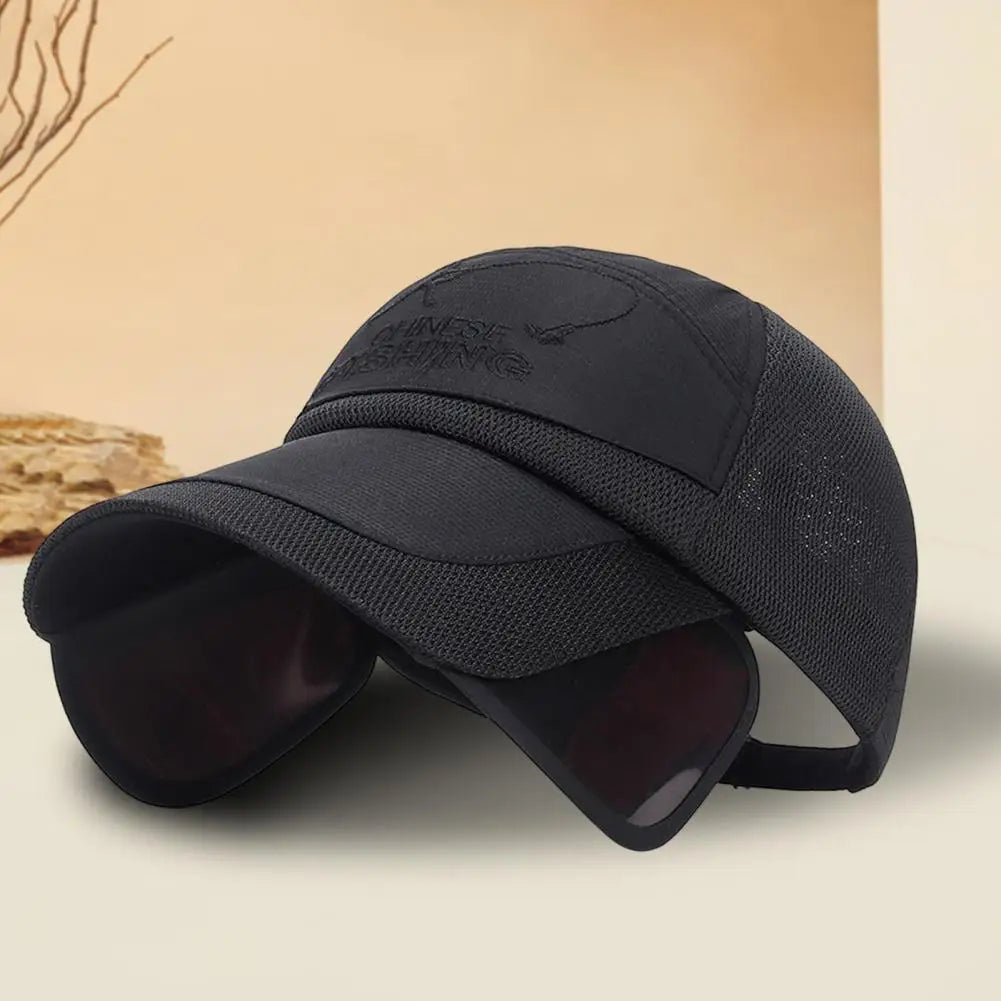 Sun Hat Washable Men Hat Extended Brim Practical Summer Outdoor Fishing Baseball Sport Visor Hat Outdoor Supply