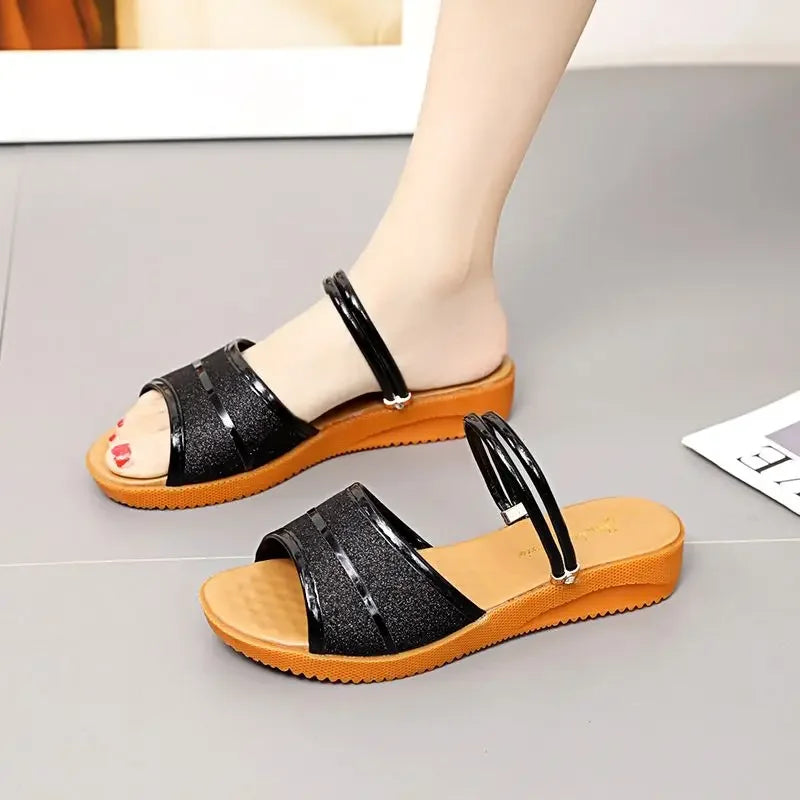 Sabot With Low Heels Woman Shoes Summer 2025 Offers Trending Sandals for Women The Best Korea Luxury Footwear on Offer Original