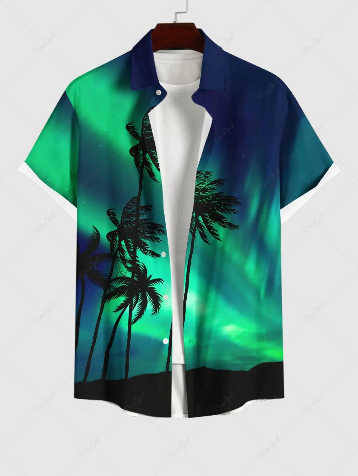 Summer Plus Size Men's Shirts 3D Print Hawaiian Shirts Button Up Beach Vacation Shirts Short Sleeve Shirt Casual Shirts For Men