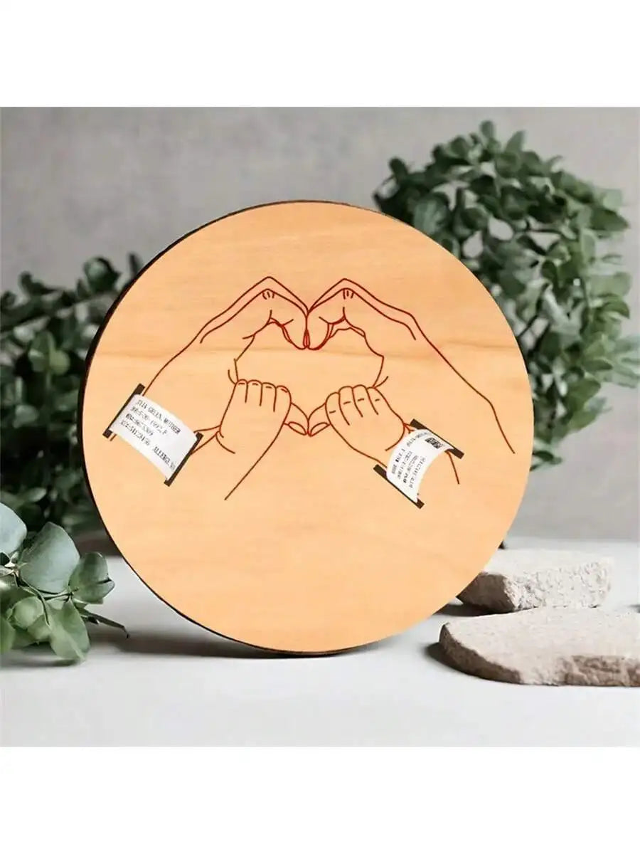 Newborn Hospital Engraved Keepsake Holder Personalized Baby Gift Memorial Pregnancy Wristband For Mother's Day & Father's Day