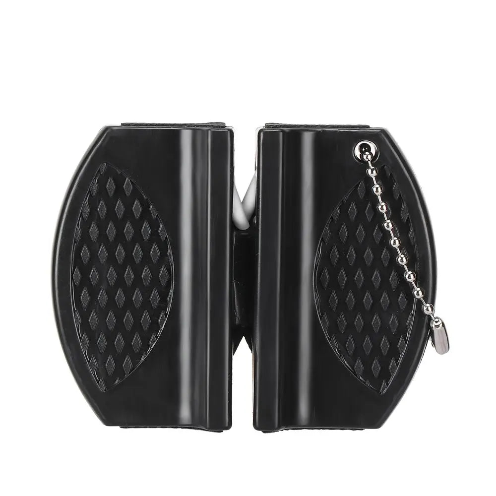 Durable Mini Knife Sharpener Multi-Functional Carbide Knife Whetstone Simple Pocket Ceramic Sharpen Hook Sharpener Outdoor Tools