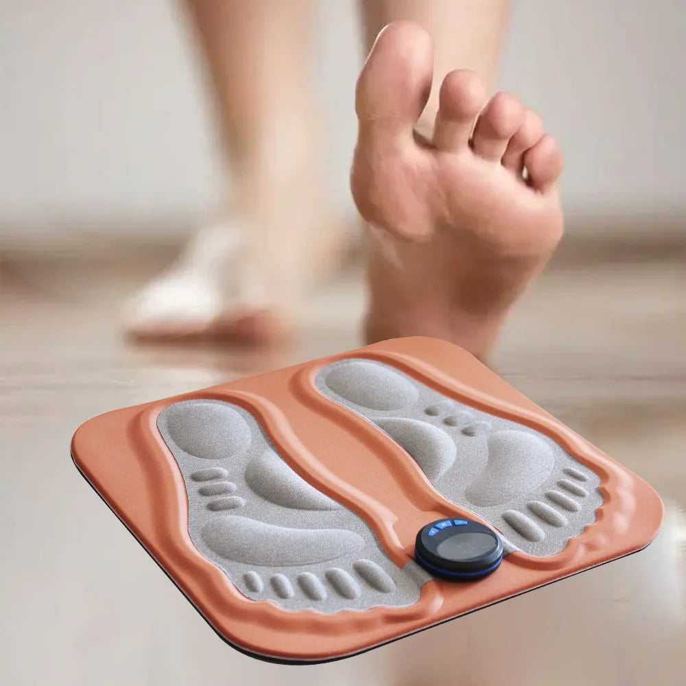3D Smart Foot Massage Pad Feet Massager 6 Modes 15 LevelsImprove Blood Circulation Relax Muscles Slim Legs Rechargeable Foot Pad
