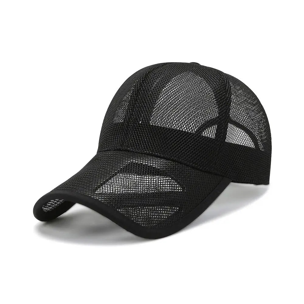 Breathable Fashion Adjustable Full Mesh Hats Baseball Cap Sun Protection Caps Summer Sunscreen Fashion Hats