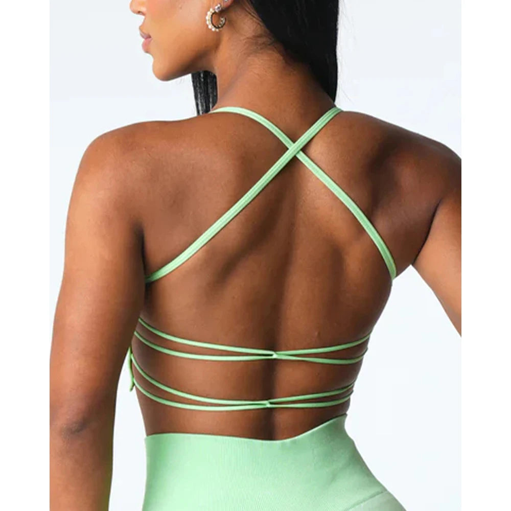 Invincible Seamless Bra Spandex Woman Fitness Elastic Breathable Breast Enhancement Leisure Sports Underwear Yoga bra