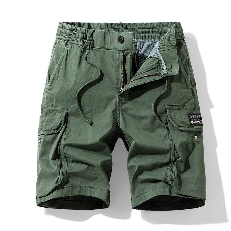 Summer Men Cotton Cargo Shorts Mens Jogger Sport Casual Beach Shorts Man Bermuda Streetwear Outdoor Fashion Shorts Pants Trouser