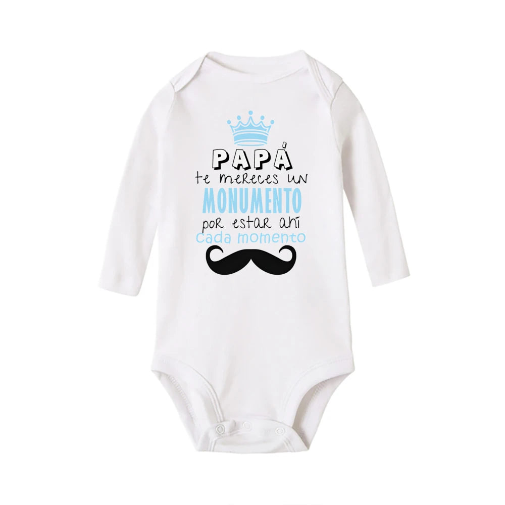 You Did A Great Job Dad Print Baby Romper Father's Day Toddler Bodysuits Girl Boy Clothing Fathers Day Baby Gift Clothes