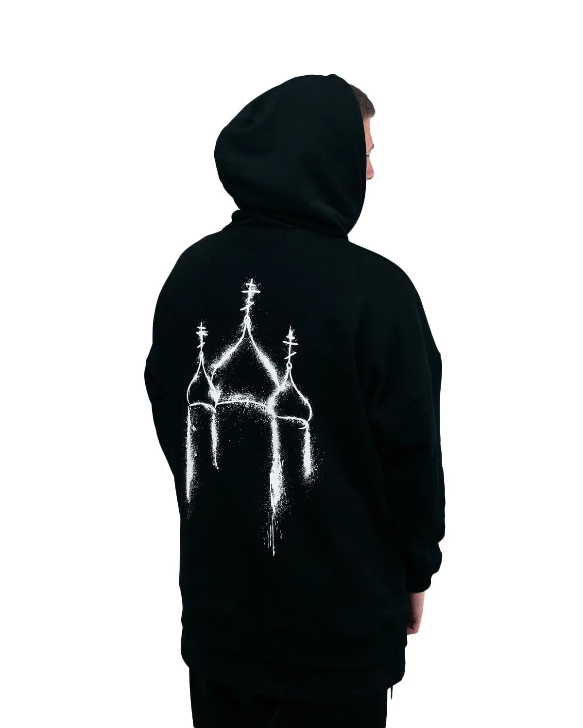 Harajuku Oversized Streetwear Pullover Men's Hoodies God with us Graphic Print Hooded Sweatshirt Hip Hop Aesthetic Tops Goth Y2k