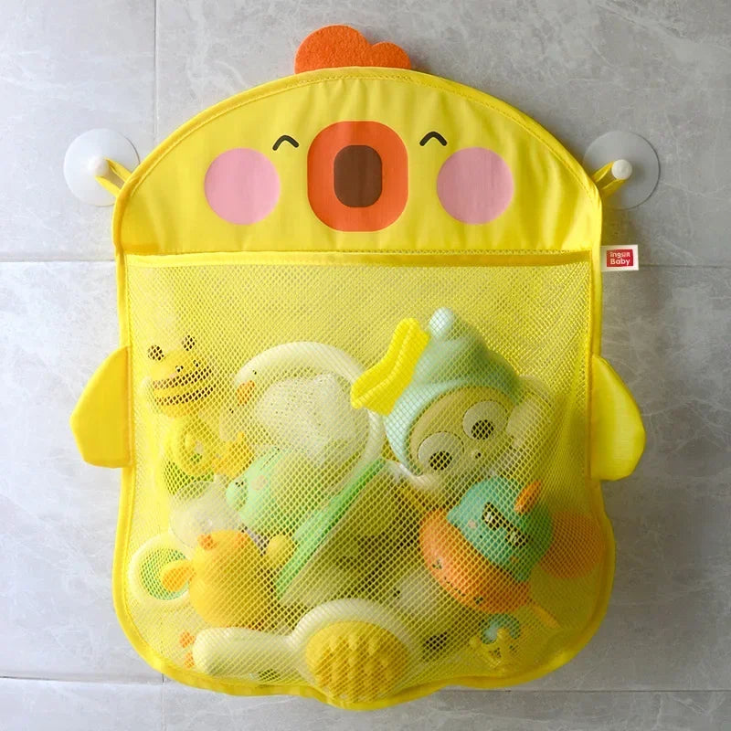 Baby Bath Toys Organizer Quick Dry Toddlers Mesh Net Bag for Bathroom Toy Storage Cartoon Shape Sand Beach Toys Storage Holder